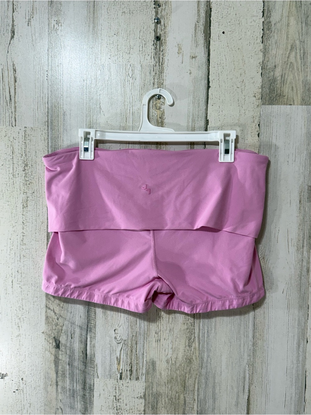 JoyLab Pink Fold-Over Waist Bike Shorts - Picture 7 of 10